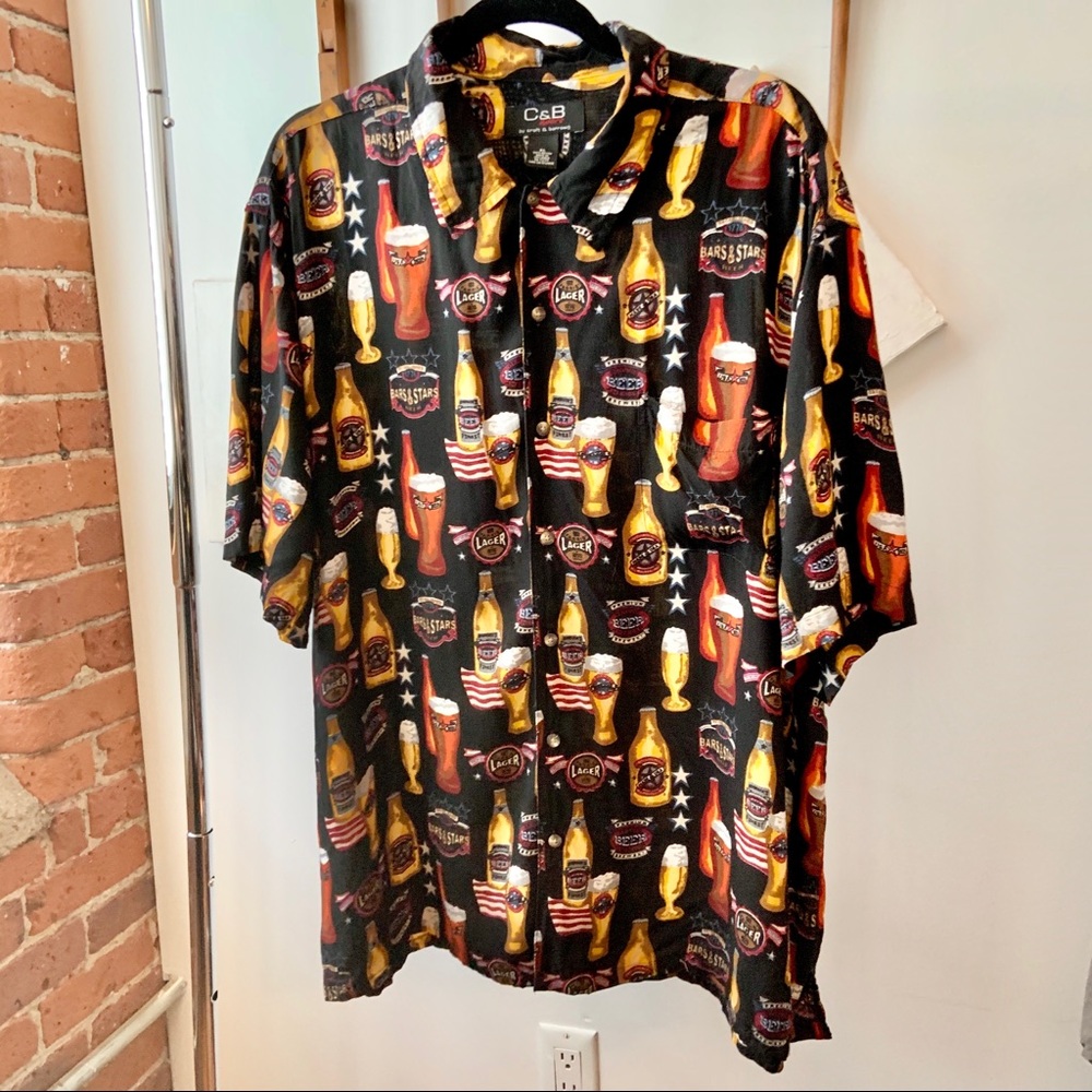 Beer Hawaiian Shirt, XL